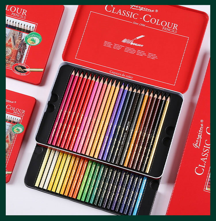 楽天市場】油性色鉛筆 36色セット 120色 72色 48色 24色 12色 油性