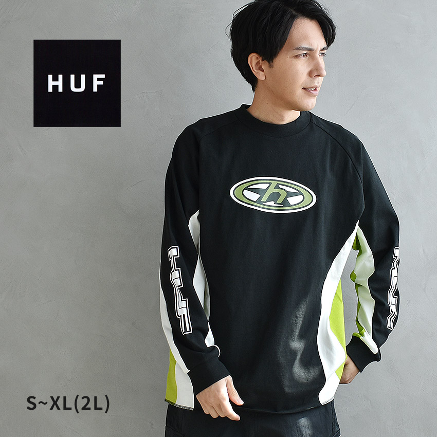 楽天市場】ハフ 長袖Tシャツ HUF HOLESHOT MOTO JERSEY メンズ