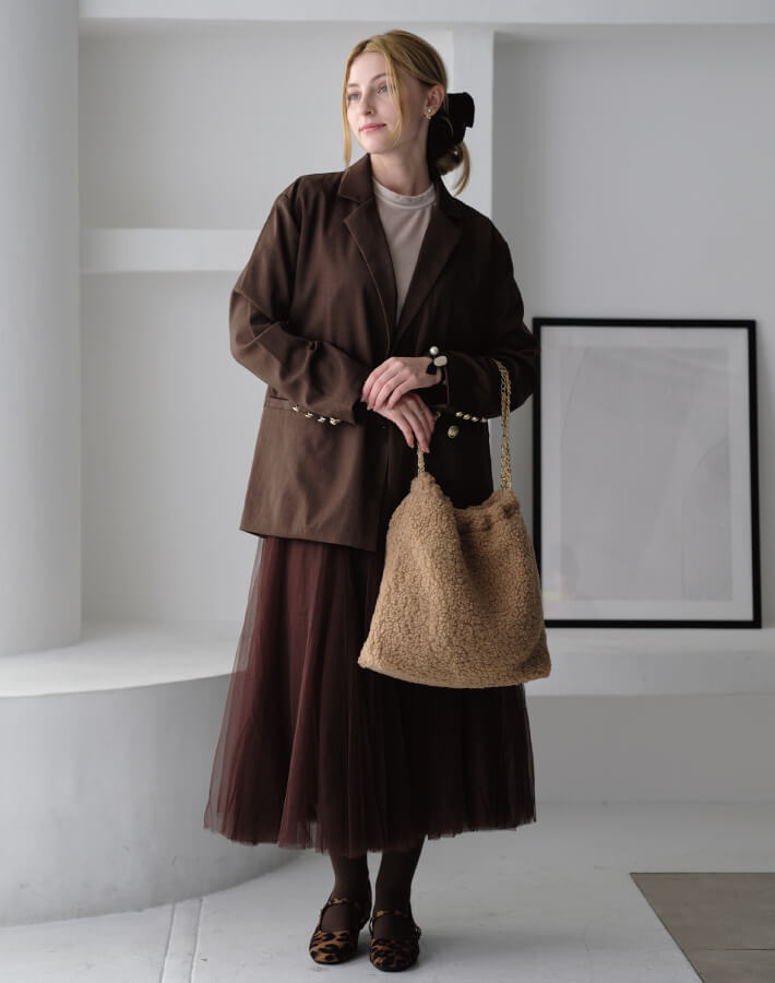 楽天市場】【3,000円(税別)ポッキリ！】(2点セット)ボアチェーンバッグ