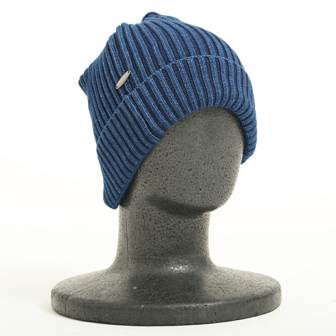楽天市場】インディゴ デニム ニット帽 ビーニー ニットキャップ