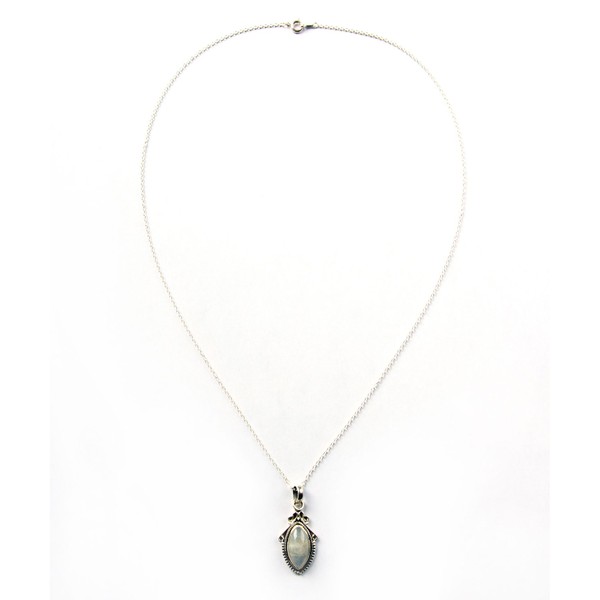 楽天市場】【フランス1点ものペンダント】ホワイトラブラドライト