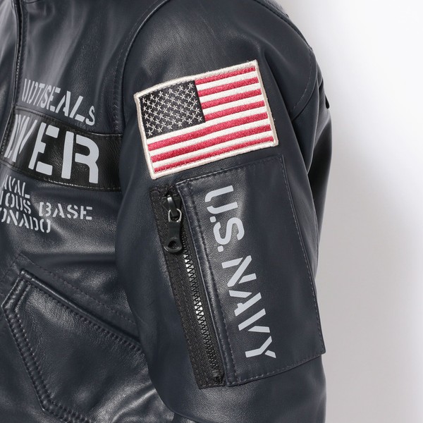 楽天市場】【直営店限定】フードレザージャケット フロッグマン