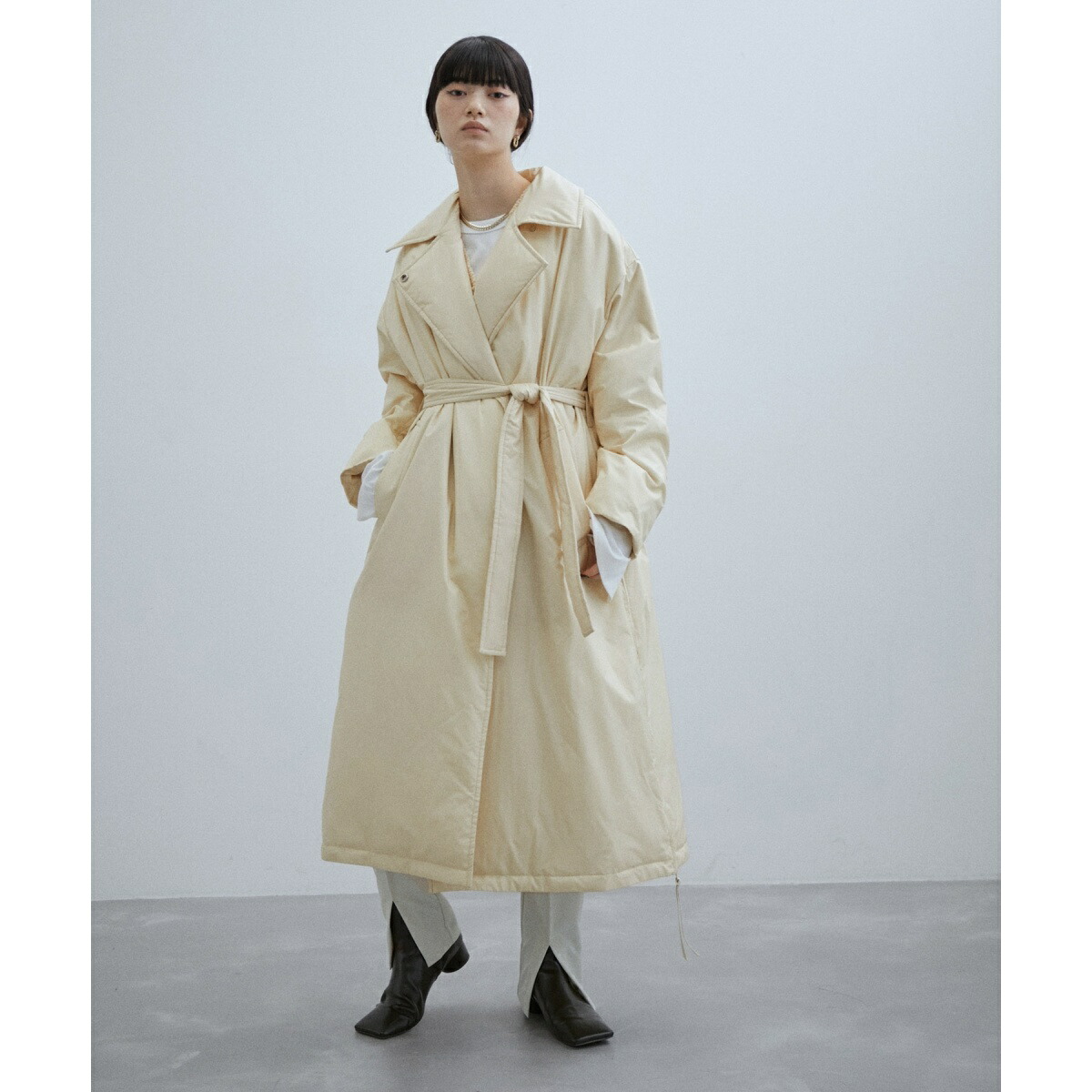 楽天市場】【サステナブル】ALLIEDパファーラペルコート／アダムエロペ