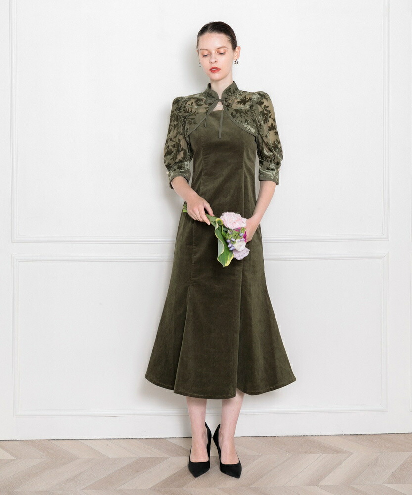 楽天市場】【LEJA】花柄ボレロマーメイドワンピースセットアップ