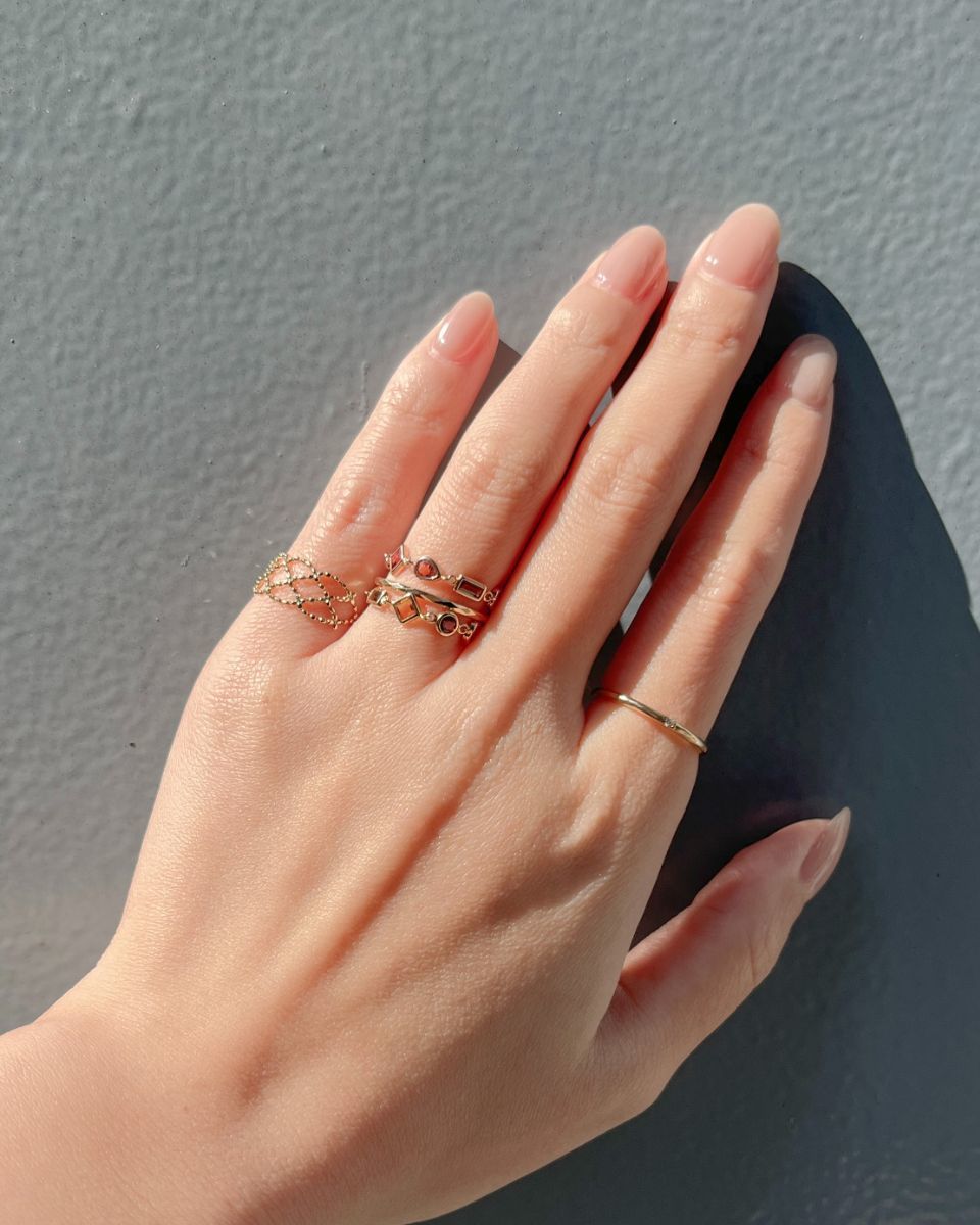 楽天市場】K10YG ゴールド チェーンリング／ ヴイエー ヴァンドーム