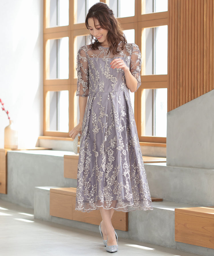 楽天市場】結婚式・二次会・セレモニーシーン対応 総レースワンピース