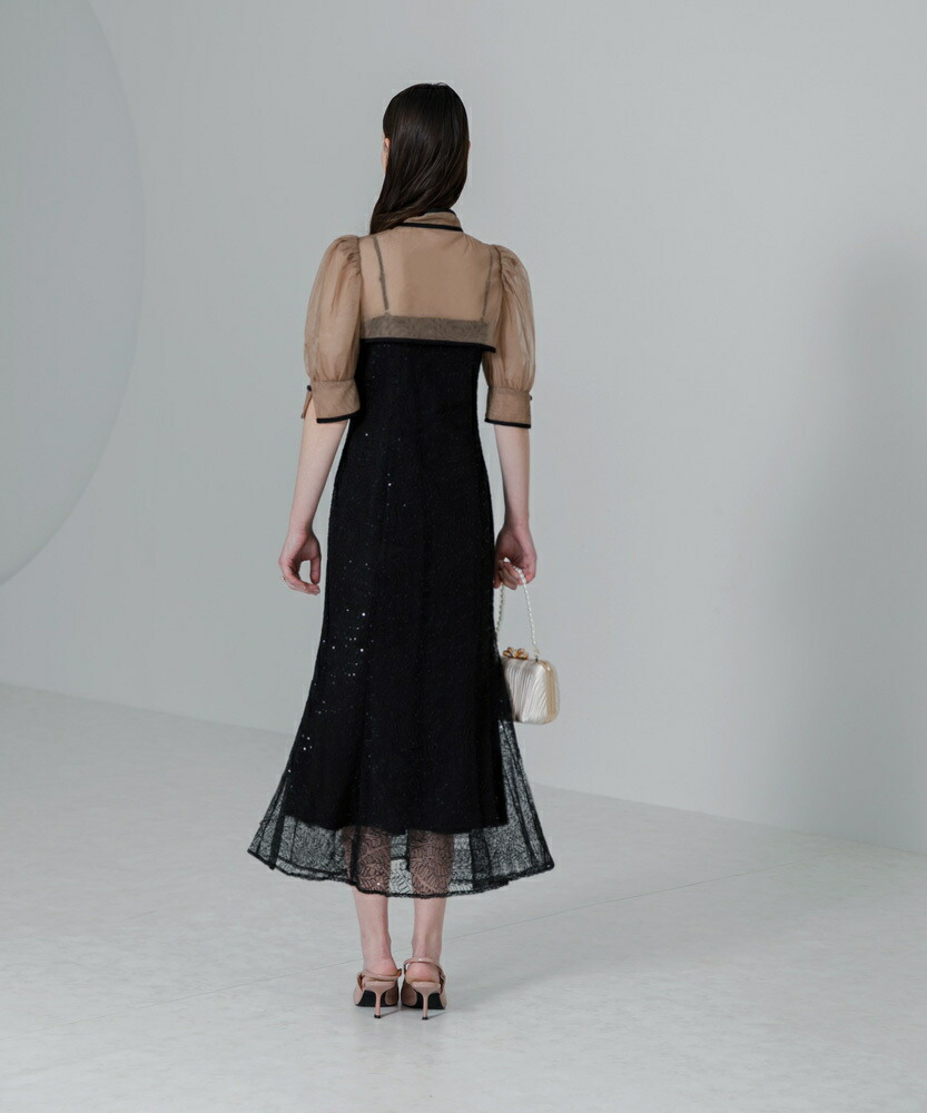 楽天市場】スパンコールボタニカルマーメイドケープボレロ付き