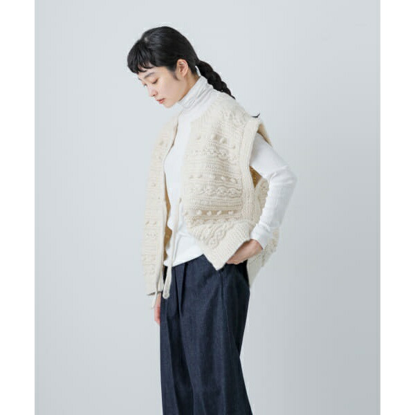 楽天市場】ネパールハンドニットベスト／かぐれ（kagure） : 丸井