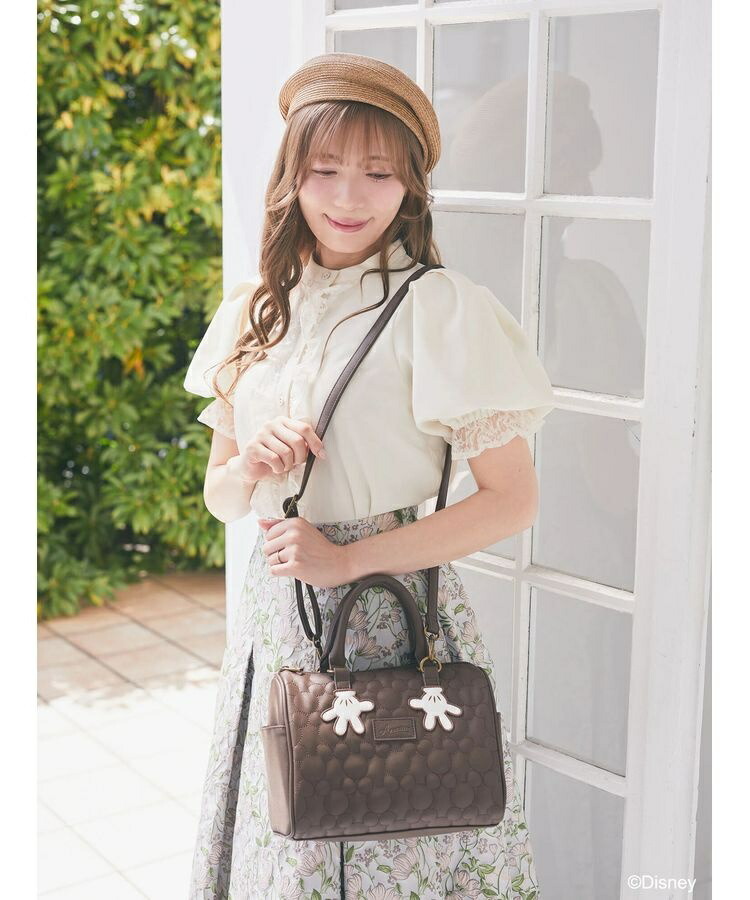 楽天市場】ミッキー／キルティングミニボストンバッグ／アリーム