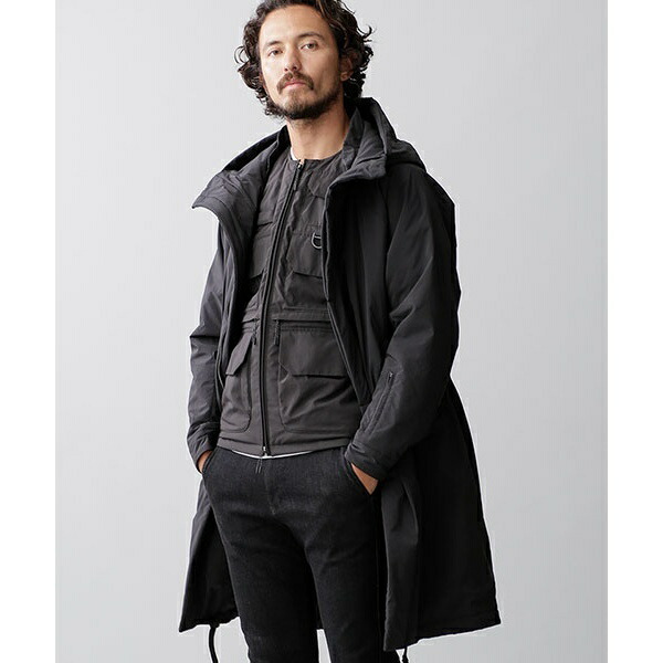 楽天市場】機能中綿ロングモッズコート（西川ダウン(R)ベスト付
