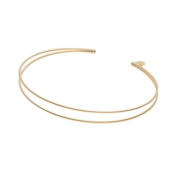 楽天市場】K10YG 2連風 バングル ブレスレット／ ヴイエー ヴァン