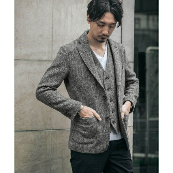 楽天市場】メンズベスト(ハリスツイードベスト)／アーバンリサーチ