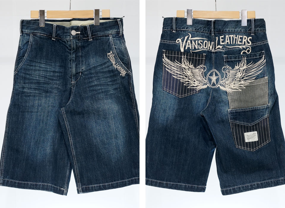 楽天市場】バンソン フライングスター刺繍 3/4丈 3連ポケット ワン