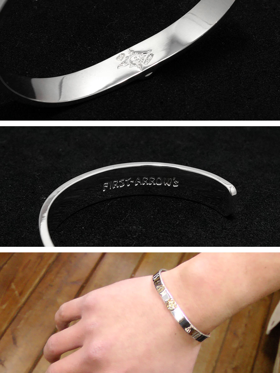 楽天市場】ポイント2倍!! ファーストアローズ K18付き 平打ち8mm