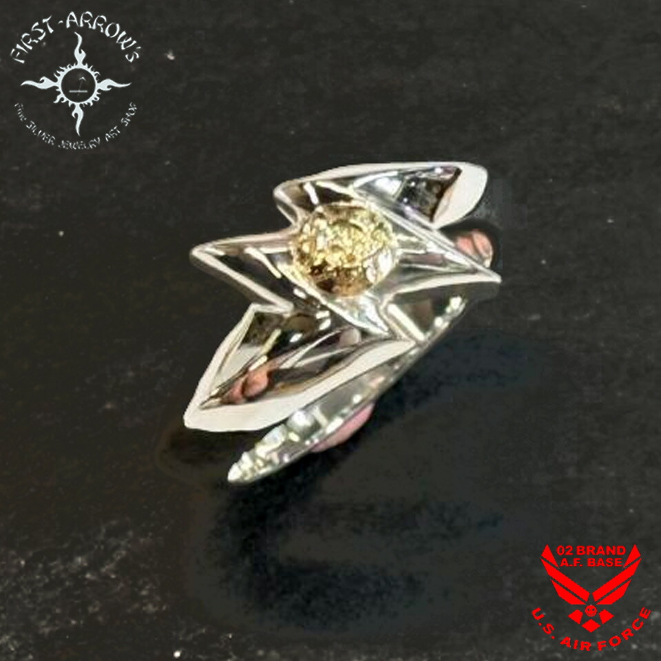 楽天市場】ポイント2倍!!ファーストアローズ K18付 ライトニングリング