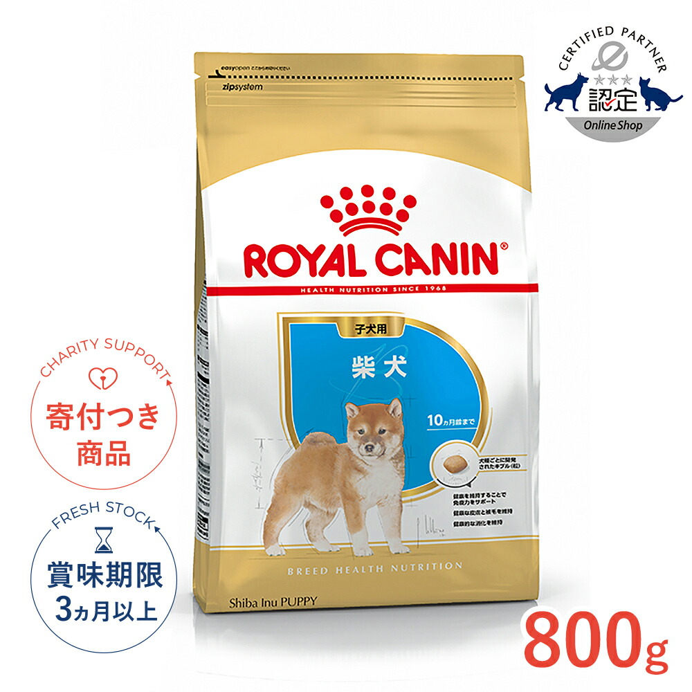楽天市場】【LINE追加で500円OFF！】ロイヤルカナン 柴犬 子犬用 800g