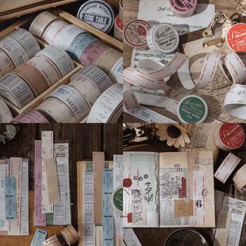 楽天市場】【レトロ素材 コラージュ シール 素材紙 ロール】チケット