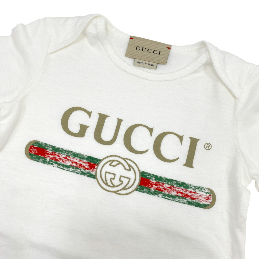 楽天市場】【新品】グッチ GUCCI ベビー GUCCI ロゴ コットン ギフト
