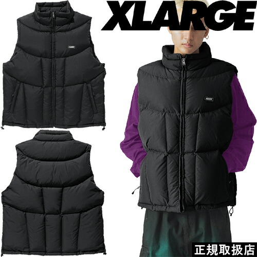 楽天市場】XLARGE エクストララージ PANELED DOWN VEST パネルド