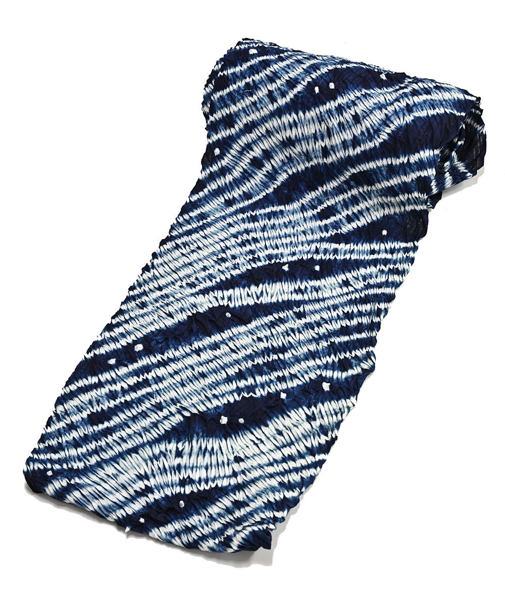 本藍染め 藍染め 浴衣 有松絞り つゆくさの有松鳴海絞り浴衣：つゆくさ