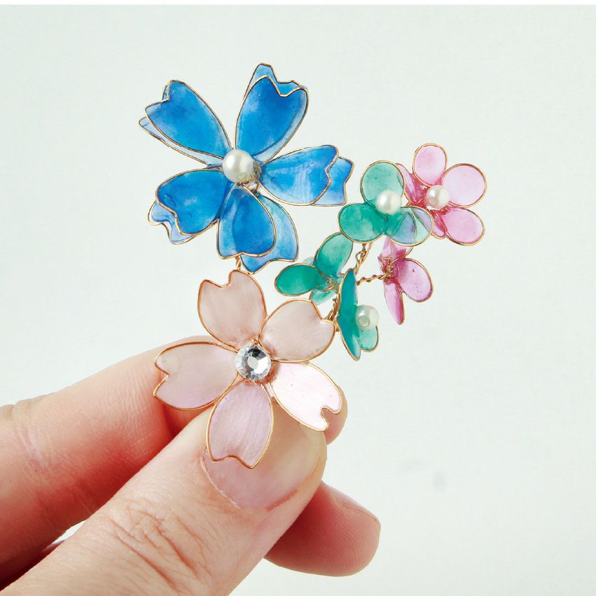 アメリカンフラワー 5点セット レシピ付 ディップ液 ワイヤー ゲージ