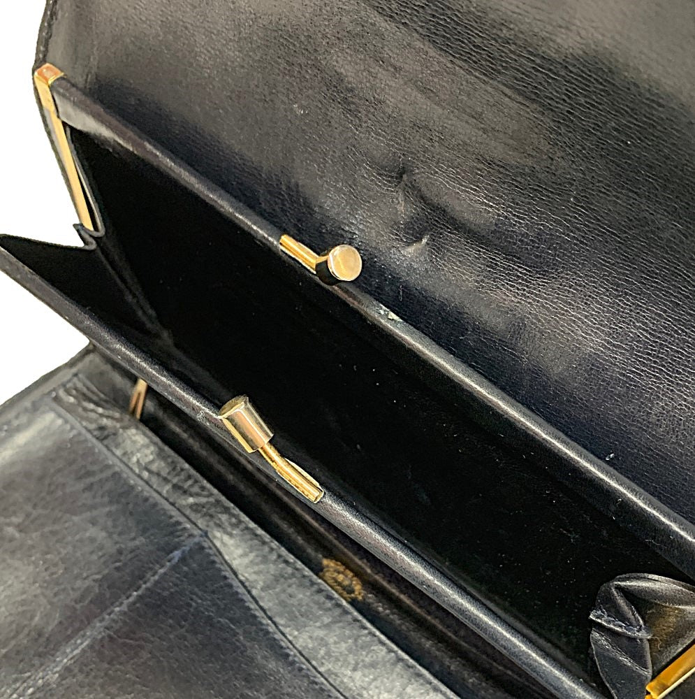 GUCCI(グッチ) オールドグッチ シェリーライン がま口長財布 PVC