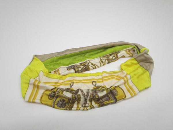 429 エルメス ヘアバンド シルク100％ BRIDES de GALA ヘッドバンド