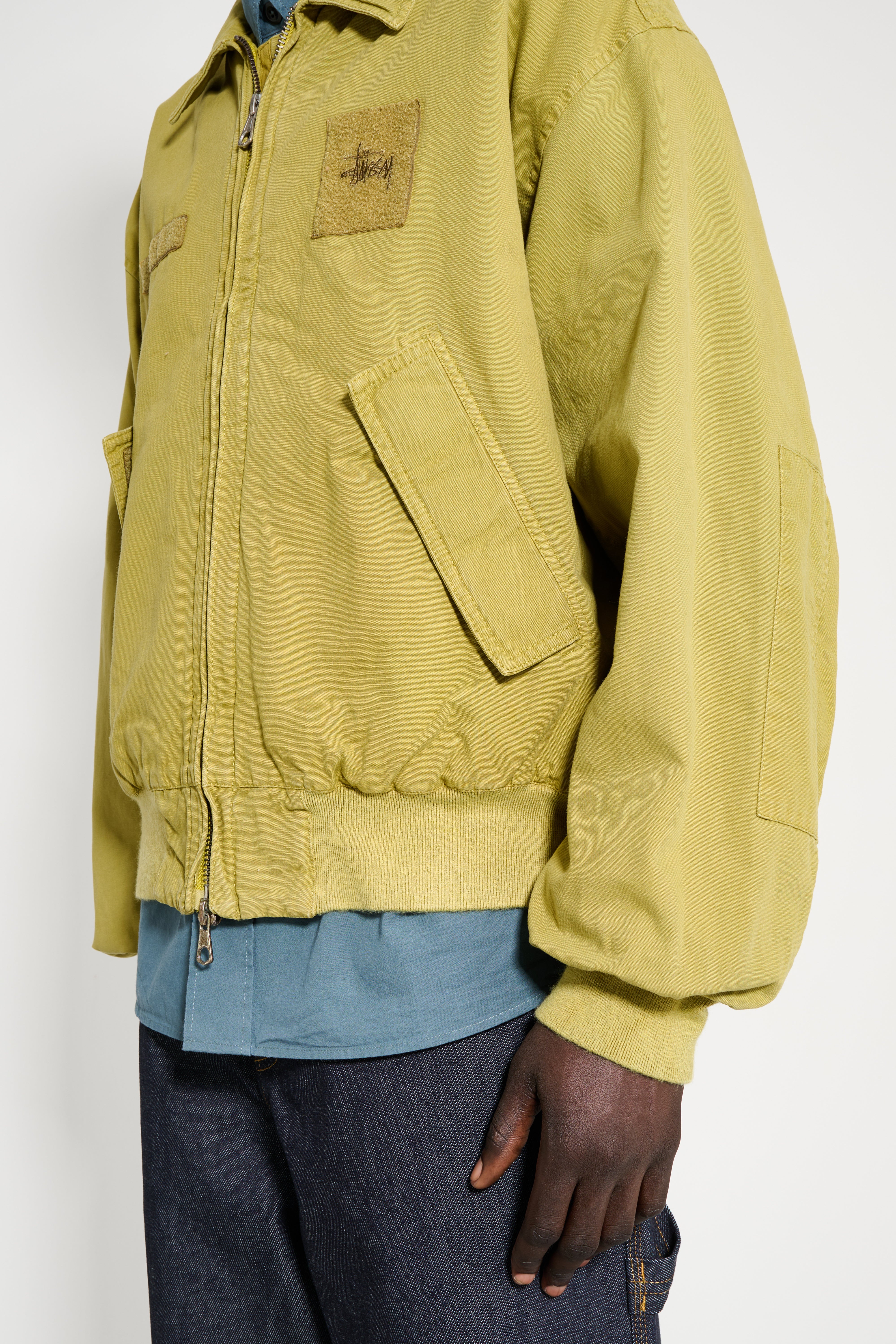 Stüssy Flight Bomber Jacket Golden Olive – Très Bien