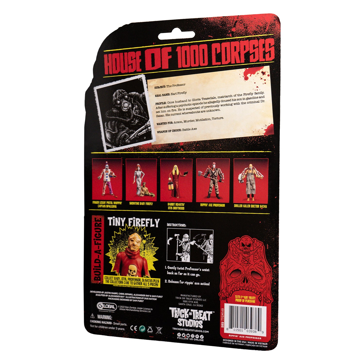 House of 1000 Corpses - Rippin Axe Professor Figure – Trick Or
