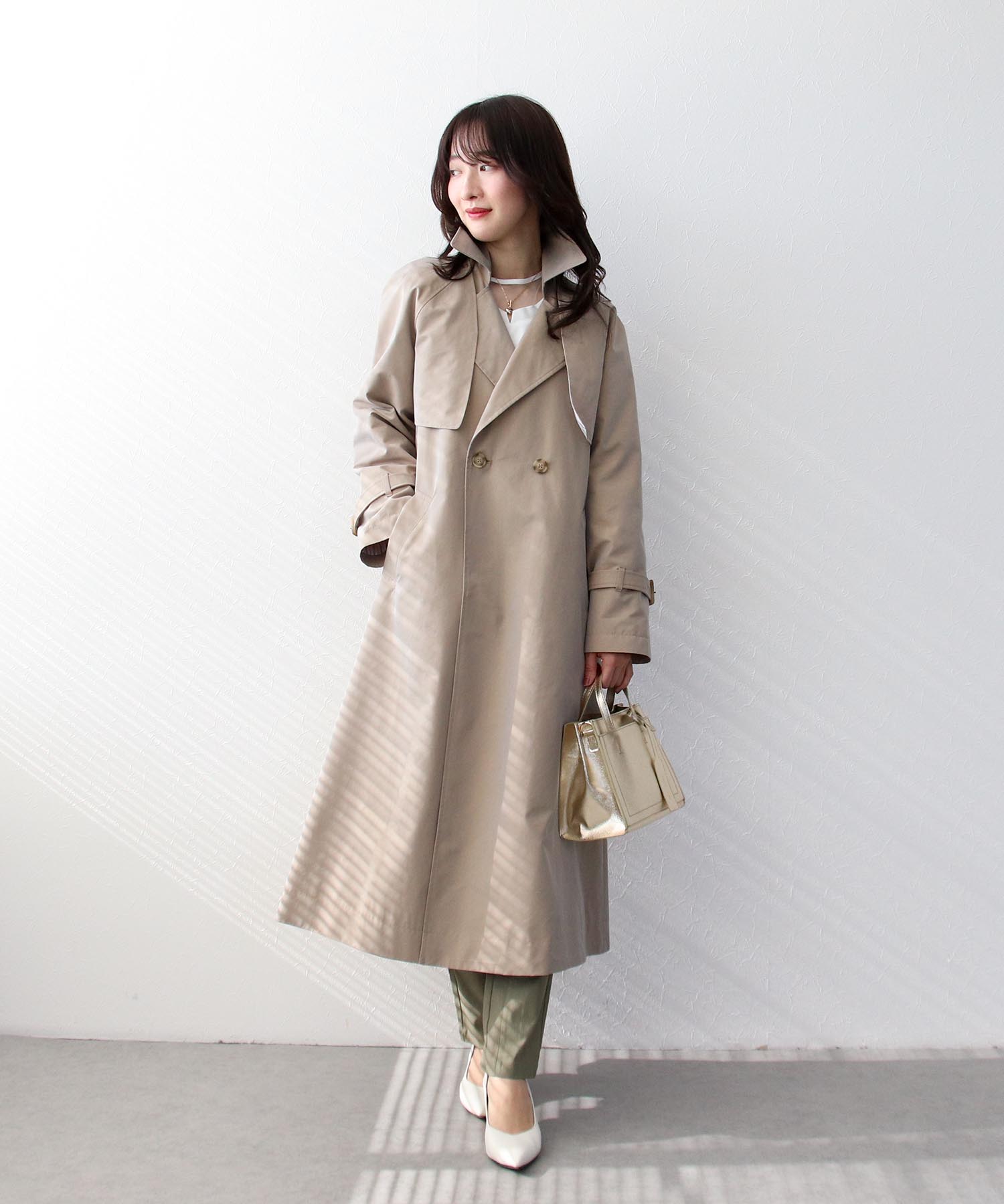 シャンブレー3WAYトレンチコート｜スリーフォータイム｜ショップ