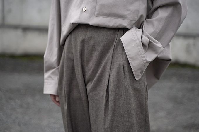 AURALEE -Bluefaced Wool Wide Slacks- | twelve blog