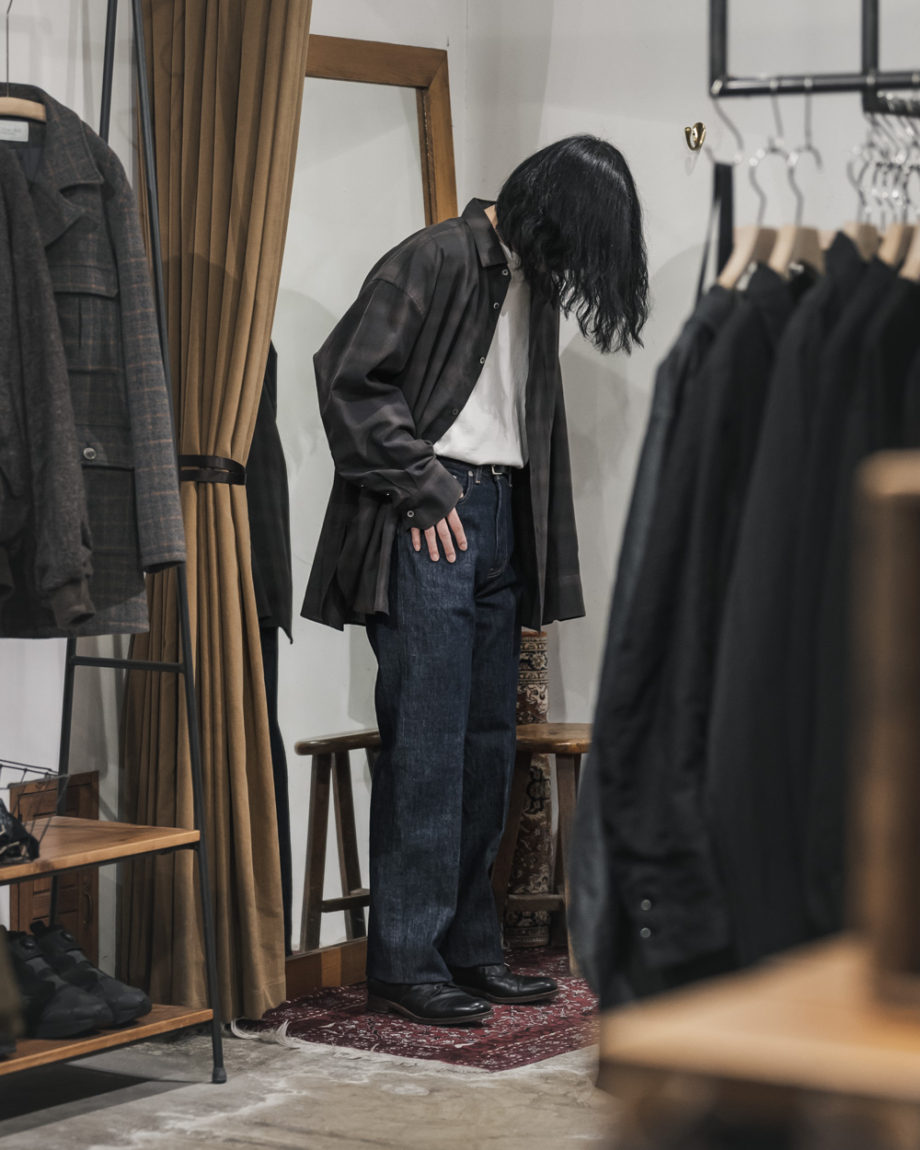 AURALEE -Hard Twist Denim 5P Pants, Wide Pants- | twelve blog