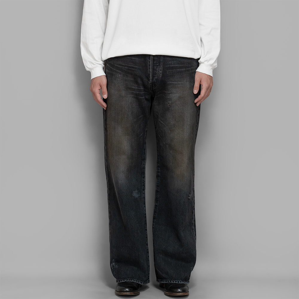ssstein / Flare Denim Jeans (Black) | twelve