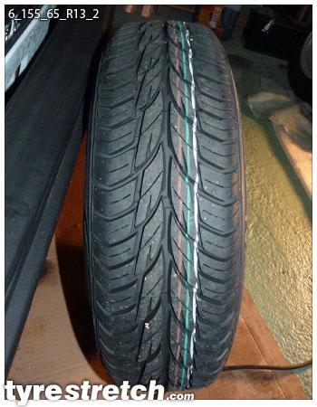 155/65 R13 on 6.0J Rim | TyreStretch.com