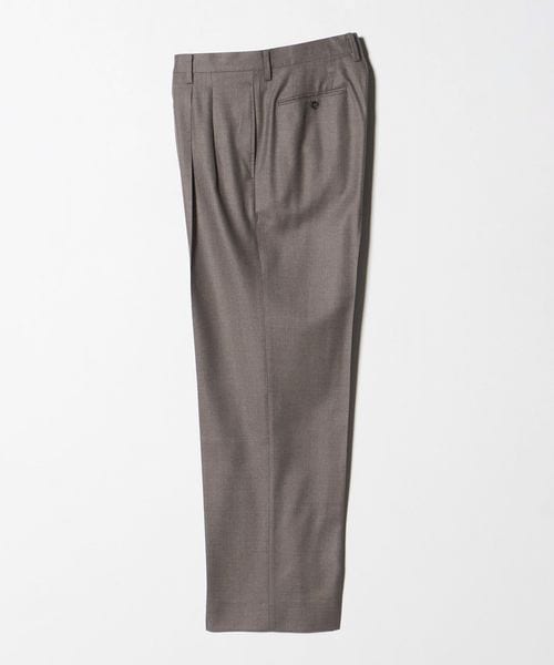 AURALEE＞SUPER LIGHT WOOL TWO―TUCK SLACKS/ウール ツータック スラックス