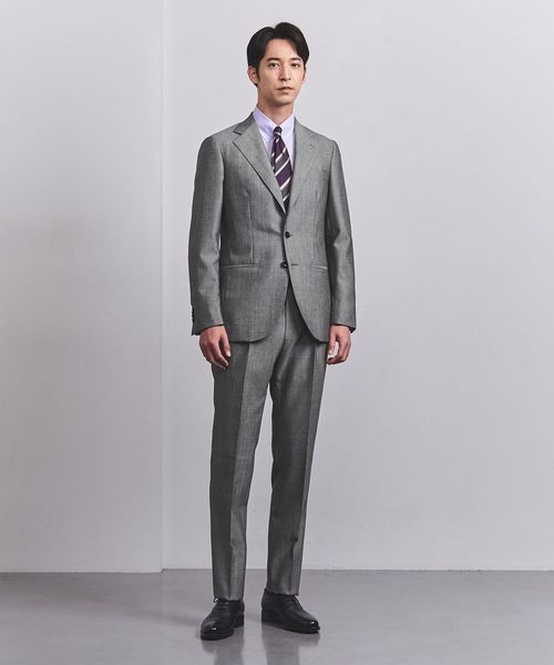 ウール/モヘヤ キャンバス シングル3ボタン スーツ S―MODEL