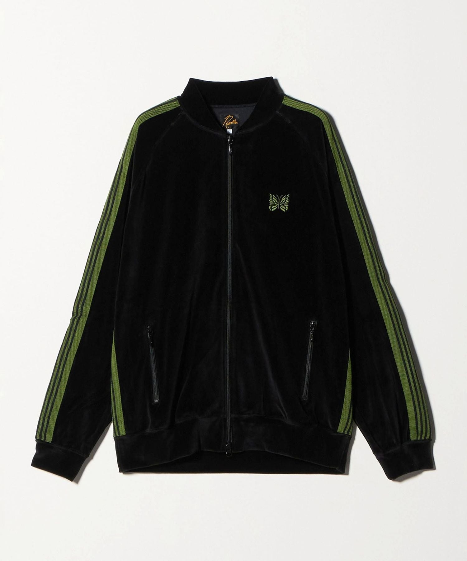 NEEDLES＞リブカラー ベロア トラック ジャケット