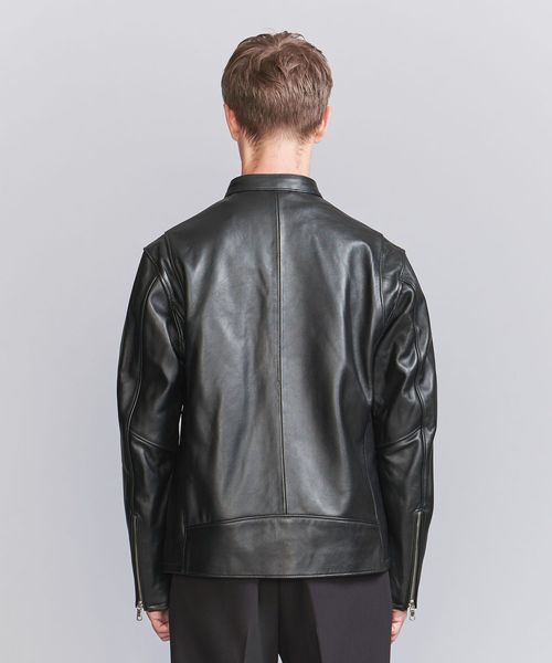 シープレザー シングル ライダース ジャケット