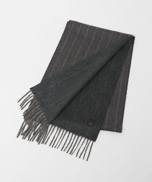 COLOMBO＞カシミヤ リバーシブル ストライプマフラー