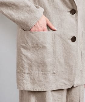 リネン テーラード ジャケット
