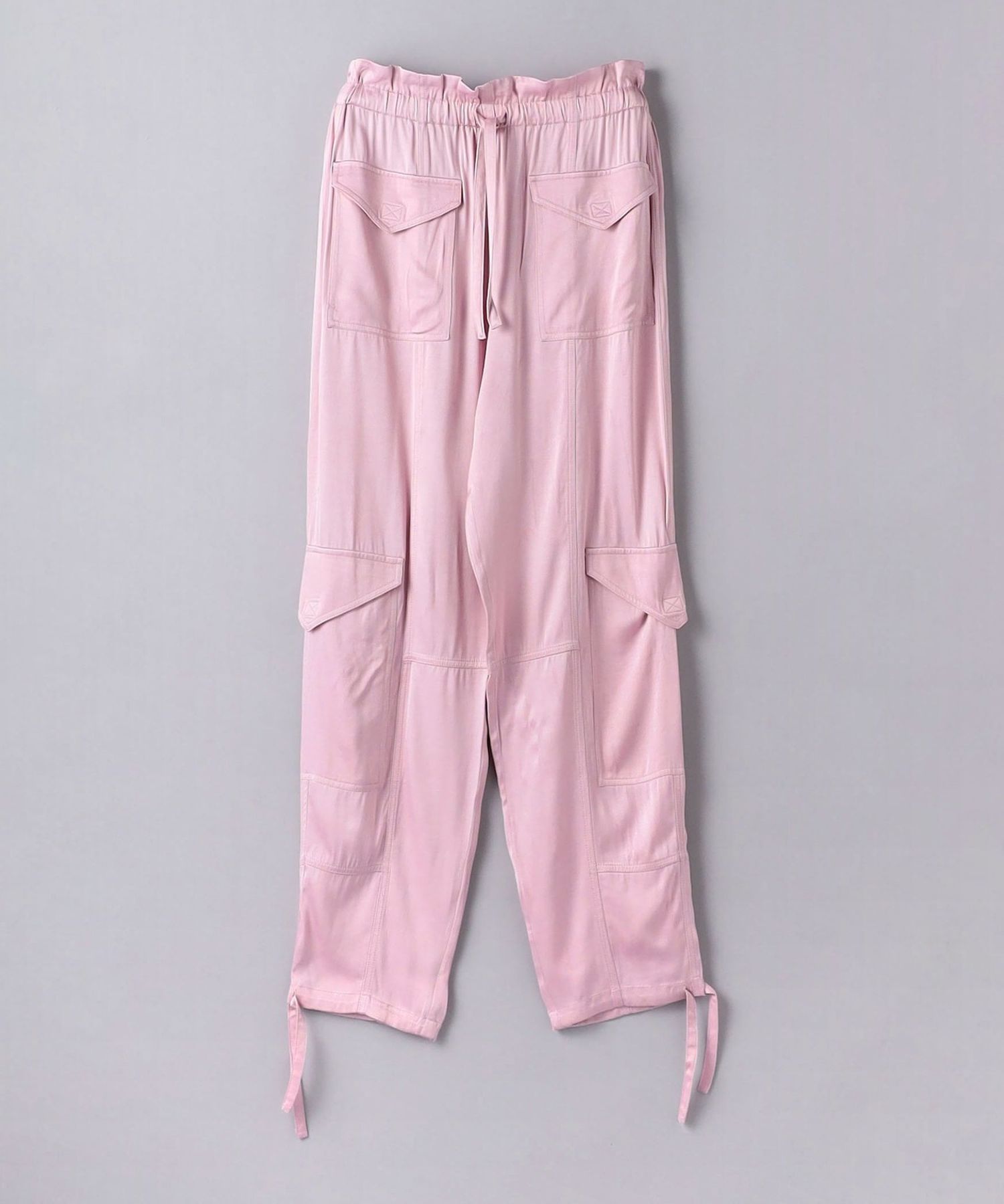 GANNI＞サテン カーゴパンツ