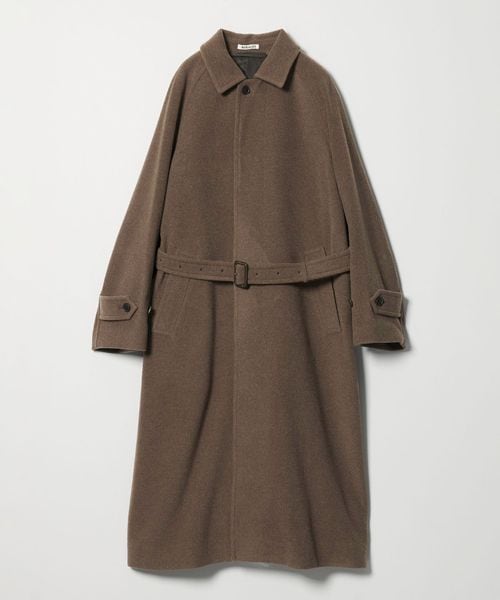 AURALEE＞クロップド シャツカーディガン