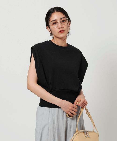 コットンフライス ショルダータック プルオーバー