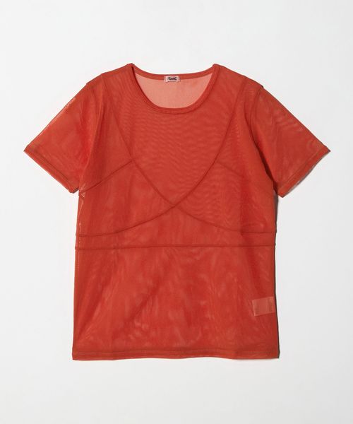 TanC TOKYO＞PIQUE BORDER SHIRRING NO SLEEVE/カットソー