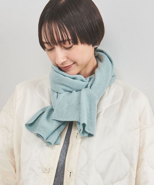 Johnstons of Elgin＞カシミヤ ニット マフラー