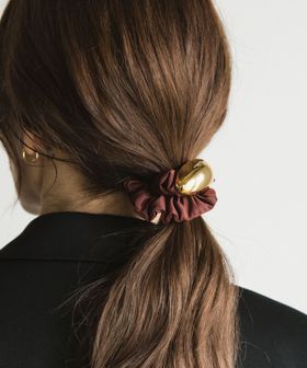 別注】＜LETICIA＞エッグ ナイロン シュシュ/ワイン