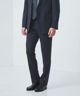 GLR CLOTH サキソニー 無地 スリム NP スーツパンツ ―防シワ―