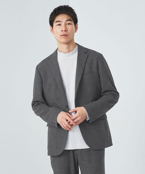 ホームスパン ナロー ジャケット ―ウォッシャブル・ストレッチ―
