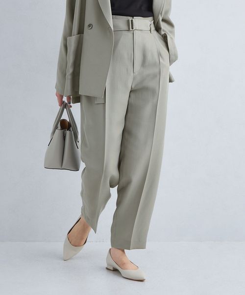 ダブルクロス ベルト パンツ