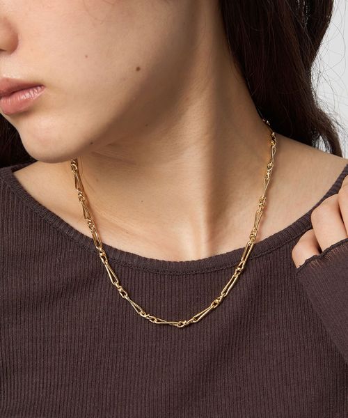 ツイストデザイン チェーンネックレス